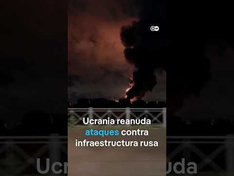 Un ataque urcaniano con drones dejó en llamas dos refinerías rusas