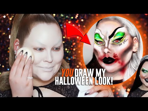 YOU Draw My HALLOWEEN Makeup Look! | NikkieTutorials