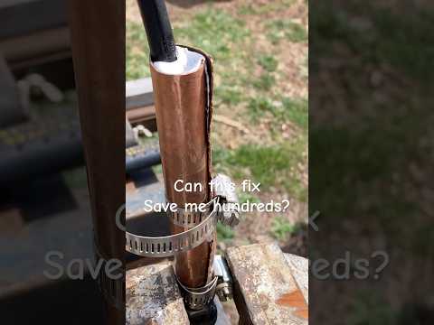 Fixing an excavator with melted lead. #diy #fixing #fixthis #savingmoney