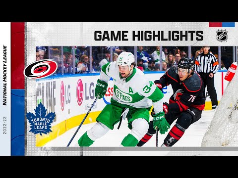 Hurricanes @ Maple Leafs 3/17 | NHL Highlights 2023