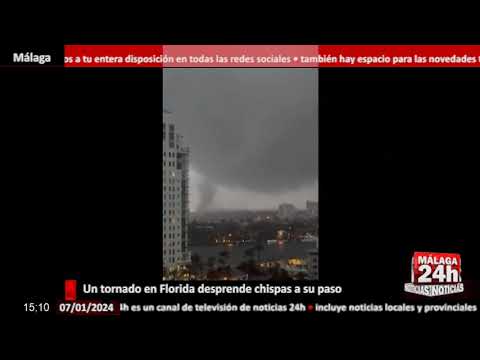 Noticia - Un tornado en Florida desprende chispas a su paso
