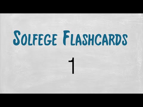 Solfege Flashcards: Set 1