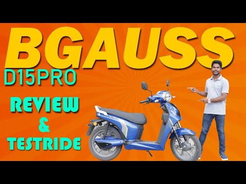 Bgauss D15 Pro Electric Scooter Review | Test Ride | Range 120 KM | Electric Vehicles | EV India