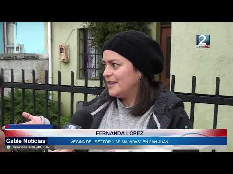 22 JUN 2024 Altos de San Juan: vecinos preocupados por condición de único acceso vial a sus casas