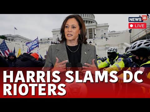 LIVE | Kamala Harris Slams Protesters For Burning US Flag, Carrying Anti-Netanyahu Protests | N18G