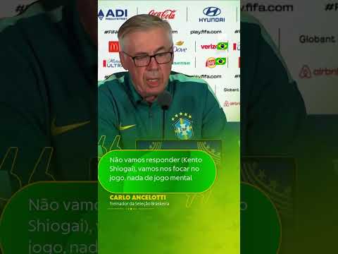 ANCELOTTI DIZ QUE NÃO VÃO RESPONDER JOGADOR JAPONÊS | #shorts | Copa do Mundo 2026 | ge.globo