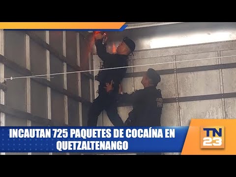 Incautan 725 paquetes de cocaína en Quetzaltenango
