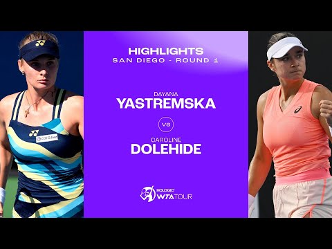 Caroline Dolehide vs. Dayana Yastremska | 2024 San Diego First Round | WTA Match Highlights