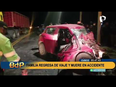 Cusco: Recién casados y su familia murieron en un aparatoso accidente en Canchis (1/2)