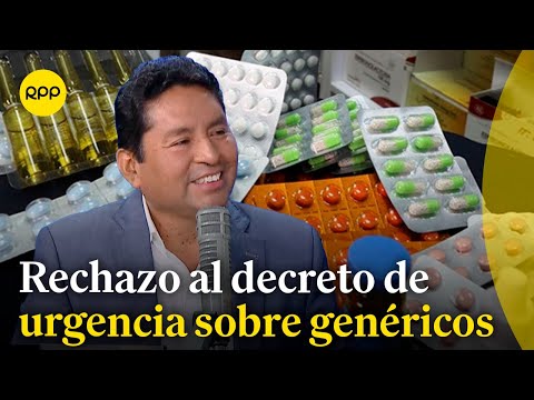 Asociación de Boticas y Farmacias del Perú rechaza decreto de urgencia sobre medicamentos genéricos