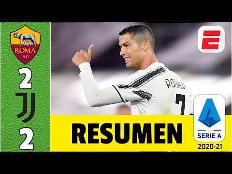 Roma 2-2 Juventus dos goles de CRISTIANO RONALDO rescatan un punto para la Vecchia Signora | Serie A