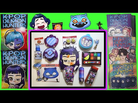 💕Paper DIY💕 KPop Demon Hunters Blindbag Game Book🎮 Compilation Tutorial ✂️케이팝 데몬헌터스 블라인드백 게임북 ASMR