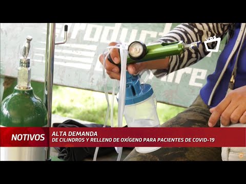 Alta demanda de oxígeno para pacientes de covid-19 en Nicaragua