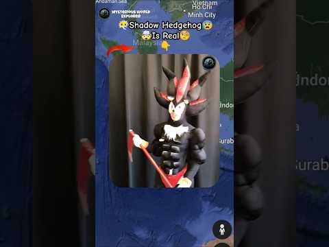 😶🌫️😰Oh I Found Shadow The Hedgehog In Google Map? #shorts #trending #map #mysteriousworldexplorer