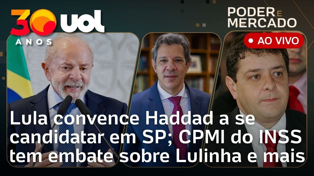 Haddad tem jantar com Lula após notícia sobre candidatura em SP; CPMI do INSS e +