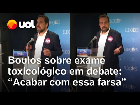 Debate Globo: Boulos diz que mostrou exame toxicológico para evitar 'potencial dano eleitoral'