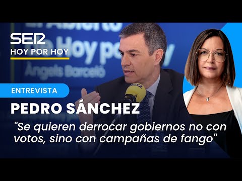 Àngels Barceló entrevista a Pedro Sánchez, presidente del Gobierno, en 'Hoy por Hoy'