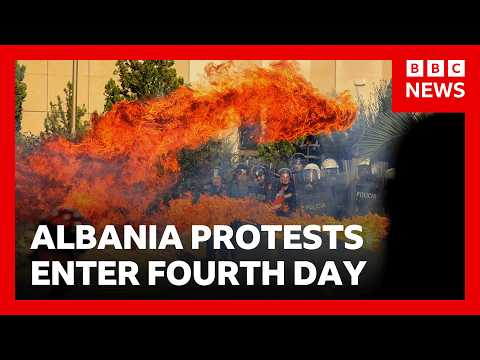 Arnavutluk'taki anti-hükümet gösterileri dördüncü gününde | BBC News
