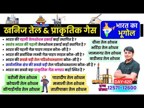 420. Petroleum and Natural Gas | पेट्रोलियम | Energy Resource | Petroleum Resources | Nitin Study91