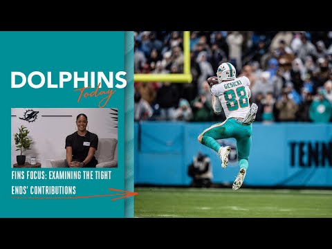 Examining the Tight Ends' Contributions | Dolphins Today video clip