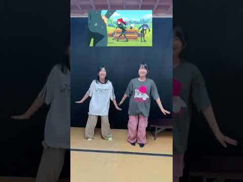 【勉強中】アニメダンス、れいら＆おーちゃんで踊ってみた！ #れのれらtv #まーちゃんおーちゃん #ろかろかダンス #勉強中 #shorts