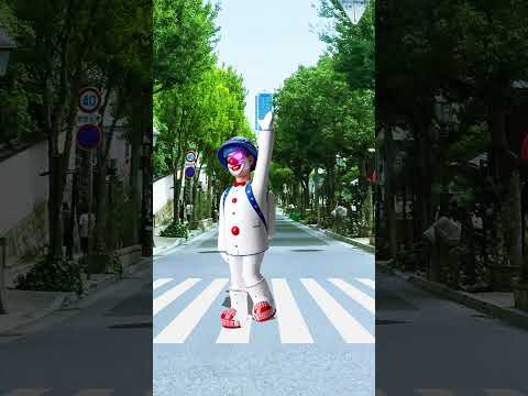 横断歩道を渡る踏切　#Shorts