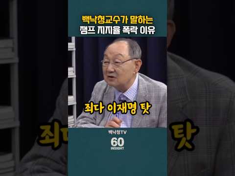 백낙청교수가 말하는 이재명 <strong>대통령</strong> 지지율 폭락 <strong>이유</strong>