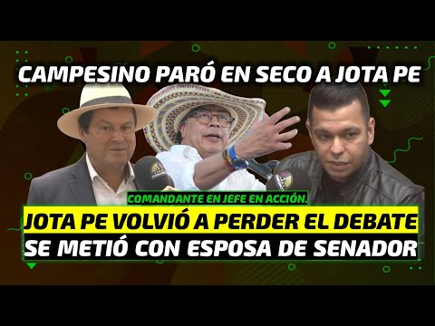 Campesino le volvió a cantar la tabla a Jota Pe Hernandez, le quitaron la máscara en pleno debate