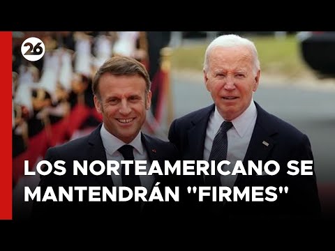 Biden renueva apoyo a Ucrania en reunión con Macron