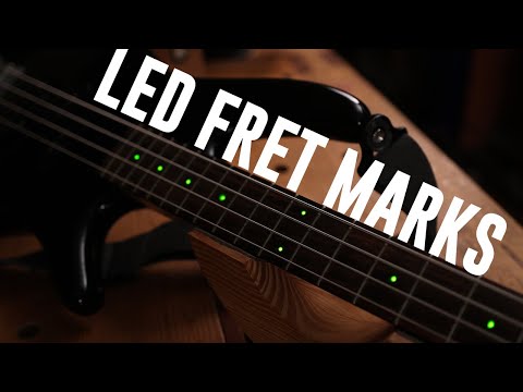 How to install LED FRET MARKERS in a guitar/bass. A Fun Weekend Projects with tchiks guitars