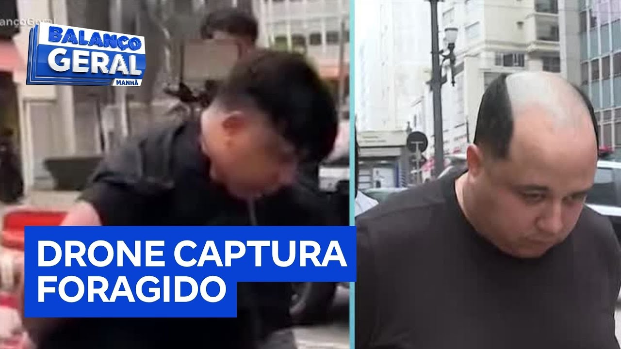 Drone ajuda polícia a capturar foragido em São Paulo