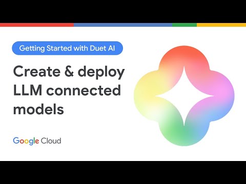 Designing an LLM connected model with Duet AI