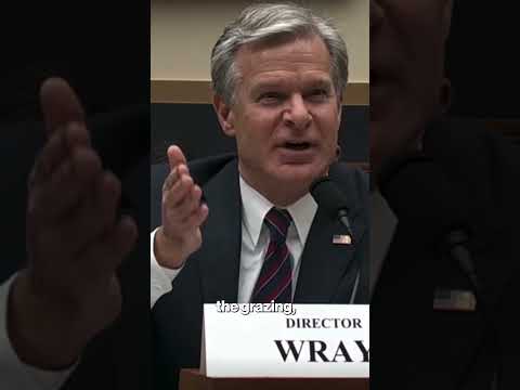 Wray waffles on question of whether Trump was actually shot during assassination attempt #shorts