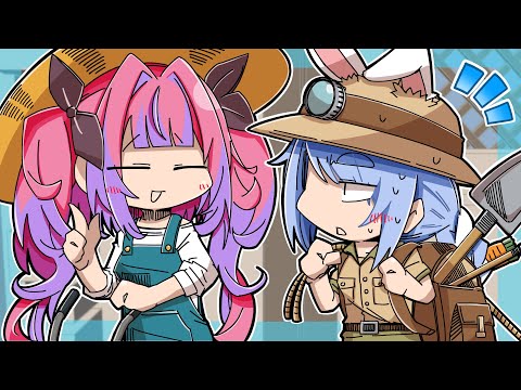 ぺこら先輩とオフで遊びたいヴィヴィちゃんと全力で抵抗するぺこら【ホロライブ切り抜き漫画】【兎田ぺこら/綺々羅々ヴィヴィ】【手描き】