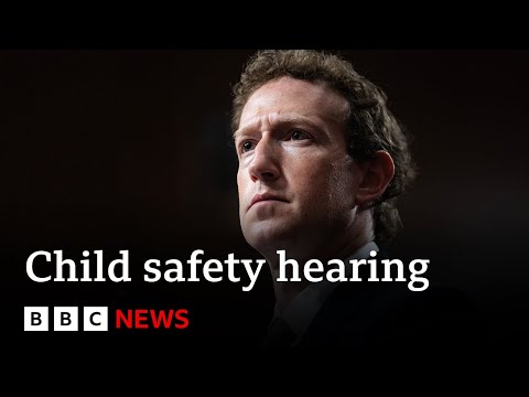 Meta boss Mark Zuckerberg apologises to families in fiery US Senate hearing | BBC News
