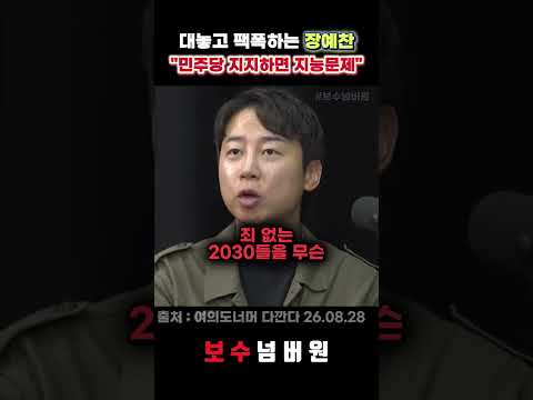 멘탈나간 좌파패널 앞에서 대놓고 팩폭하는 <strong>장예찬</strong>