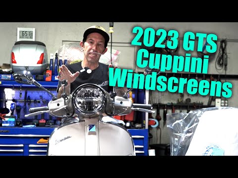 Cuppini Windscreens for the 2023 Vespa GTS