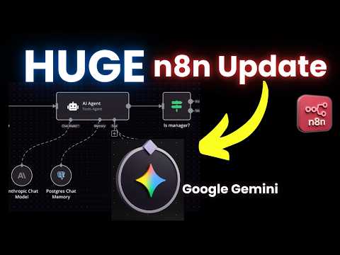 NEW Google Gemini Nodes in n8n — Full Setup & Use Cases