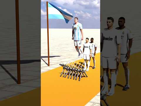 Help Mbappe For Jumping Over Wooden Sharp Spike Trap Game Challenge😢✅#shorts #trendingshorts