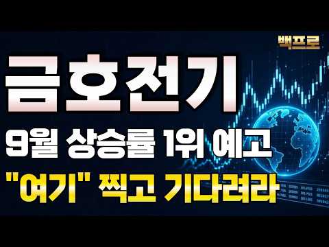 [금호전기 주가전망] 9월 상승률 <strong>1위</strong> 예고! <strong>지금</strong> 대형 공시 나오기 직전! "여기" 찍고 기다려라!