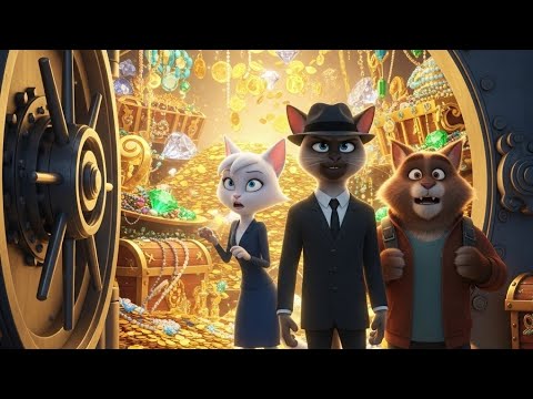 "القطط الثلاثة وأكبر سرقة بنك في نيوزيلندا – مغامرة لا تُصدق!"