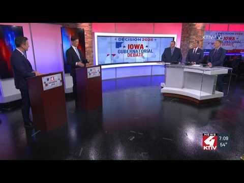 Iowa gubernatorial debate sees candidates disagreeing over long-term workforce needs