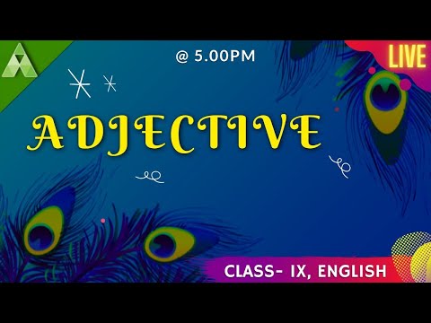 Adjective | English | Live Quiz | Class-9 | Aveti Learning |