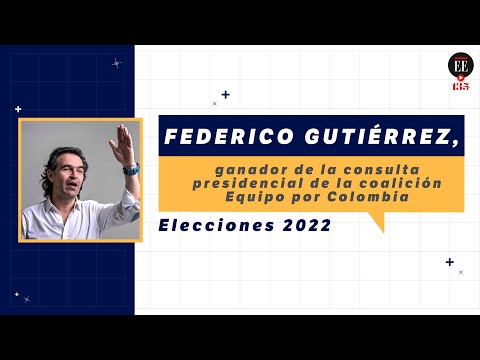 Federico Gutiérrez es el ganador de la consulta Equipo por Colombia | El Espectador