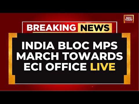 Opposition Protest LIVE: INDIA Bloc MPs March to ECI Over ‘Vote Chori’ | Rahul Gandhi | LIVE
