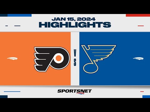 NHL Highlights | Flyers vs. Blues - January 15, 2024
