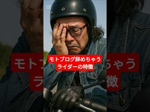 モトブログ続かないライダーの特徴その2#shorts