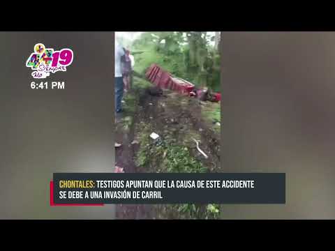 Fatal colisión en El Coral, Chontales: Dos muertos y un herido en trágico accidente - Nicaragua