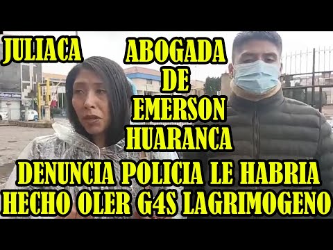 EMERSON HUARANCA DENUNCIA QUE LA POLICIA BUSCA  HECHARLE LA CULPA DE TODO LO QUE OCURRIO EN JULIACA