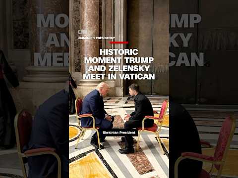 Historic moment Trump and Zelensky meet in Vatican